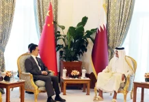 چین کے نائب صدر کا چین۔قطر تعاون گہرا کرنے کا عزم