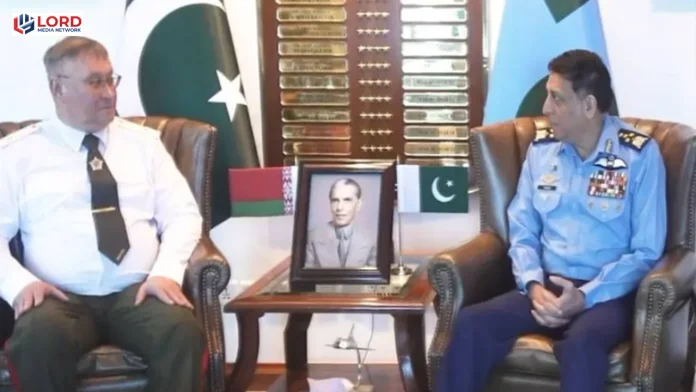 بیلاروس کے اعلیٰ سطحی دفاعی وفد کی پاک فضائیہ کے سربراہ سے اہم ملاقات