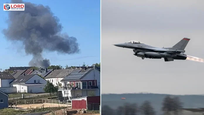 US F-16 crashes near German airbase
