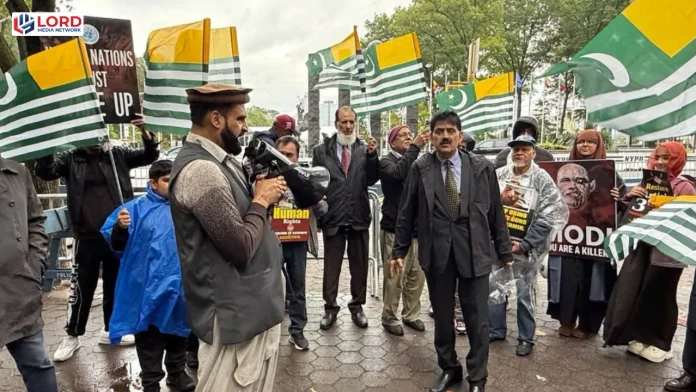 اقوام متحدہ کے باہر کشمیری امریکی کمیونٹیز کا احتجاج