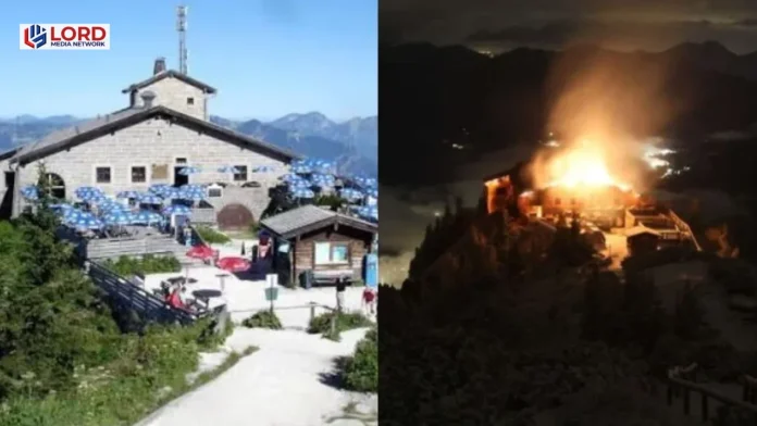 Fire at Hitler's Eagle's Nest, suspect held