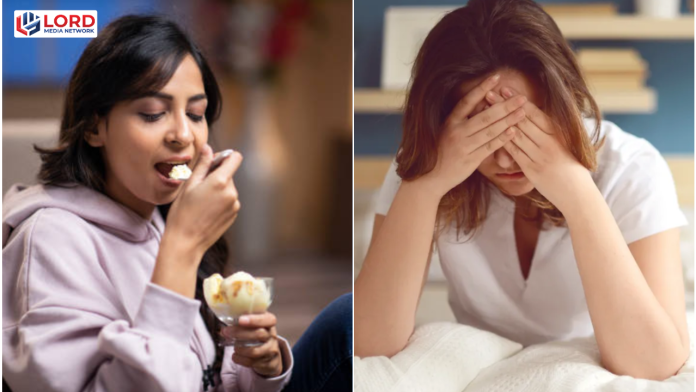 رات کو آئس کریم کھانے سے دماغی تھکن کیوں؟