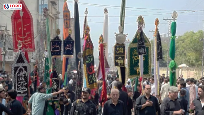 شکارپور میں جلوس کے دوران علم بجلی کے تاروں سے ٹکر گیا، 8 عزادار جاں بحق