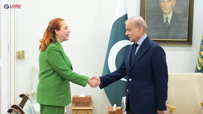 وزیراعظم شہباز شریف سے اقوام متحدہ امیدوار ماریہ فرنانڈا کی ملاقات
