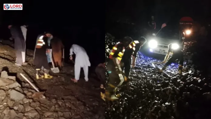 چترال میں فلیش فلڈ، ریسکیو 1122 نے 200 سے زائد مسافر بچا لیے