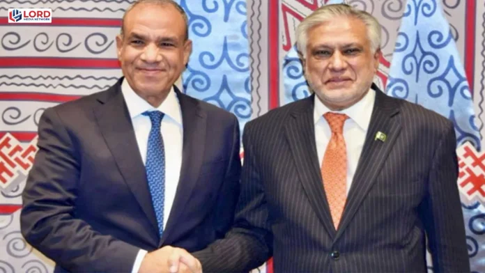 اسحاق ڈار اور مصری وزیر خارجہ کی ملاقات میں تعاون پر زور