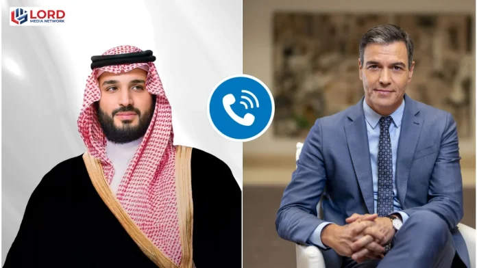 سعودی ولی عہد اور ہسپانوی وزیر اعظم کا دو طرفہ تعلقات پر تبادلہ خیال