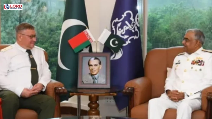 بیلاروسی وفد کی نیول ہیڈ کوارٹرز آمد، نیول چیف سے ملاقات