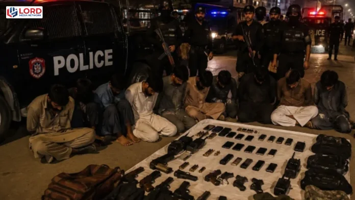کراچی میں مبینہ پولیس مقابلوں کے دوران 12 ڈاکو گرفتار، 8 زخمی