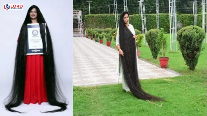 بھارتی خاتون نے 9 فٹ لمبے بالوں کا عالمی ریکارڈ قائم کردیا