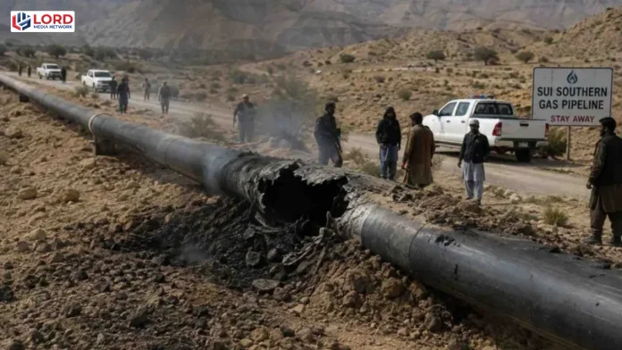 بولان میں گیس پائپ لائن تباہ، بلوچستان کے کئی علاقے متاثر