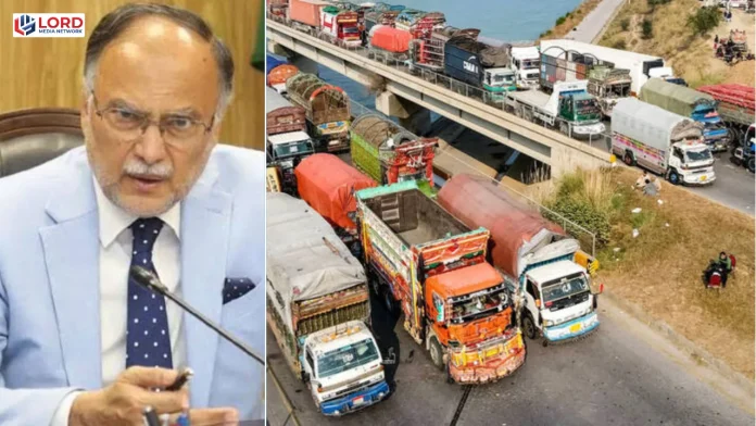 احسن اقبال کی گڈز ٹرانسپورٹرز کو ہڑتال ختم کرنے کی اپیل