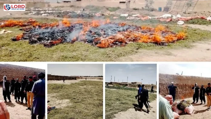 پشین میں منشیات فیکٹری پر چھاپہ، 33 ہزار 600 کلوگرام منشیات برآمد