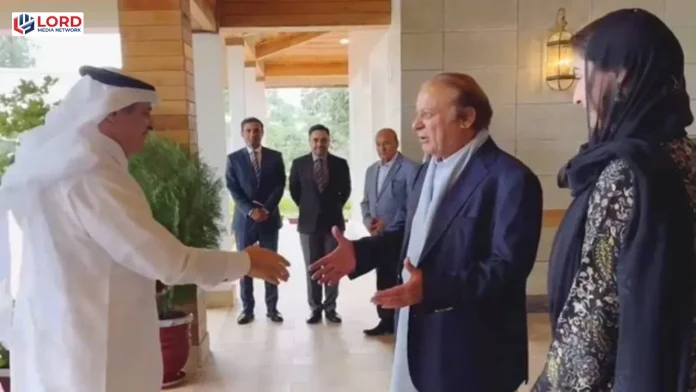 نواز شریف اور مریم نواز سے سعودی سفیر نواف بن سعید المالکی کی الوداعی ملاقات