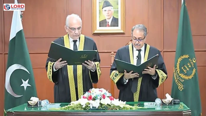جسٹس حسن اظہر رضوی نے قائم مقام چیف جسٹس کا حلف اٹھالیا