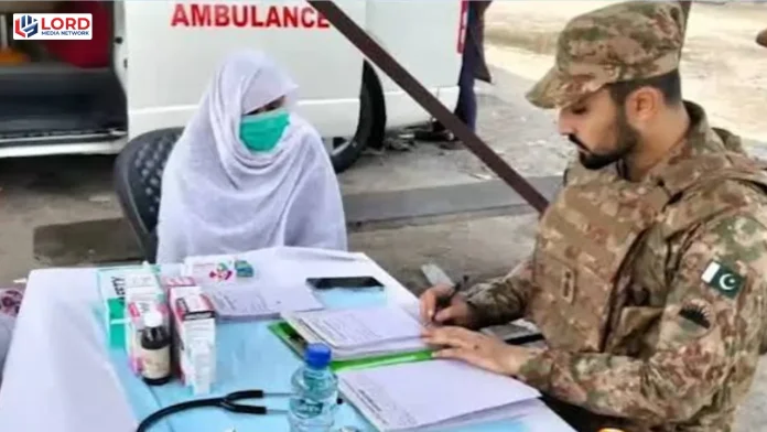 راولاکوٹ میں پاک فوج کا فری میڈیکل کیمپ کا  انعقاد